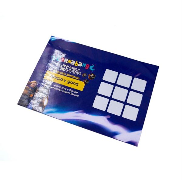 tarjeta raspa y gana personalizada publicitaria imprenta en lima jhon cooper