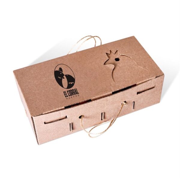 caja porta huevos 8 unidades de carton ecologico lima