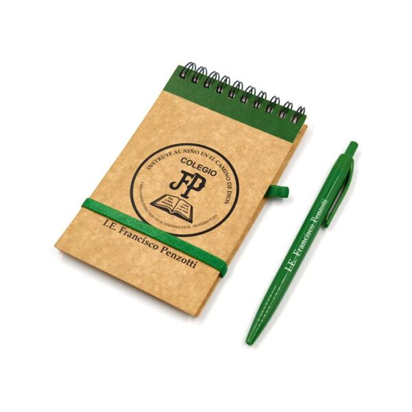 libreta block de notas personalizado con logo ecologicoe en Lima
