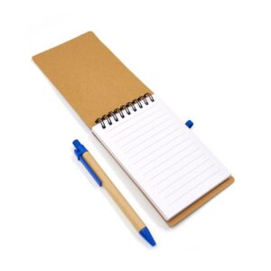 bloc de notas con lapicero libreta ecologica