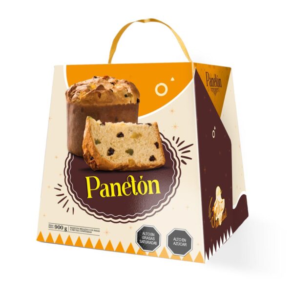 Caja para Panetón Tradicional - Imprenta Gráfica Jhon Cooper Lima, Perú